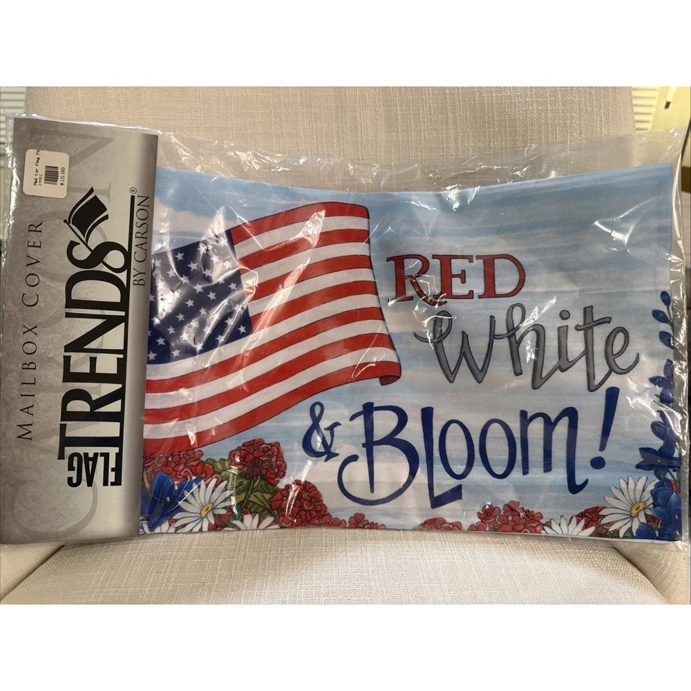 Mailbox Magnetic Cover by Carson Home Red White & Bloom Summer Patriotic